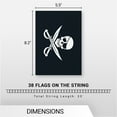 thumbnail image 7 of G128 Pirate (Jolly Roger) - Swords Bunting Banner | Flag 8.2 x 5.5 Inch, Full String 33 Feet | Printed 150D Polyester, Decorations For Bar and Festival Events Celebration, 7 of 7