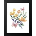 thumbnail image 2 of Dogwood Portfolio 12x14 Black Modern Framed Museum Art Print Titled - Butterflies and Flowers, 2 of 5