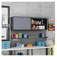 thumbnail image 2 of Metal Storage Cabinet Black&Gray Wall Cabinets with Shelf and Locking Door - Wall Mounted Storage Cabinet for Garage Warehouse Home Office - Assembly Required, 2 of 9