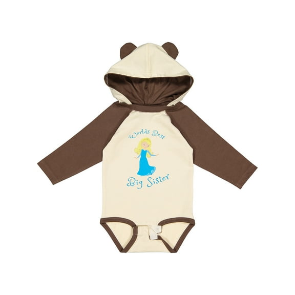 Inktastic World's Best Big Sister Girls Long Sleeve Baby Bodysuit