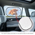 thumbnail image 4 of Yuyamidu Butterfly Car Window Shades Highland Cow Back Window Sun Shades for SUV, Trucks, Sedans Blue Car Side Window Shade 2 Pcs Sun Shade Blocker UV Rays Protection, 4 of 7