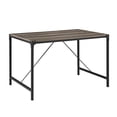 thumbnail image 3 of 48" Industrial Wood Dining Table - Grey Wash, 3 of 5