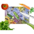 thumbnail image 2 of Hydrangeas and Sunflowers Glass Cutting Board Large, 2 of 2