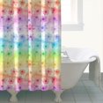 thumbnail image 4 of Pioneer Flower Floral Print Pattern Shower Curtain 84"x72", Bathroom Decorative Shower Curtain Set with 12 Hooks, Waterproof Washable, 4 of 6
