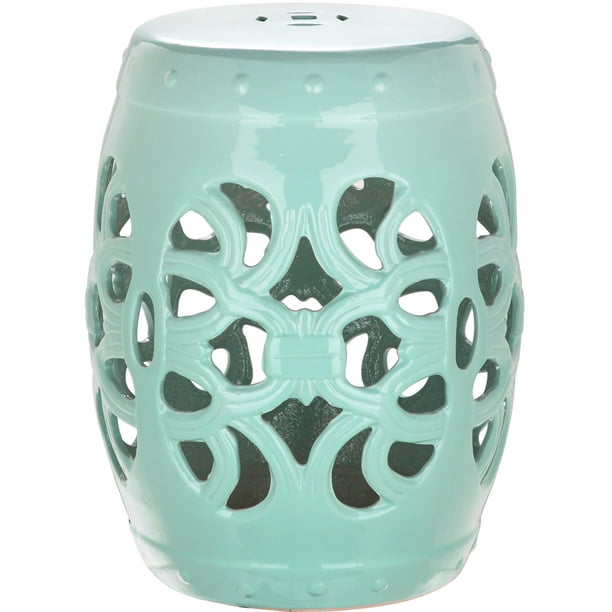 Imperial Vine Garden Stool-Finish:Light Blue - Walmart.com - Walmart.com