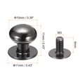 thumbnail image 2 of Unique Bargains Rivets à Tétine à Tête Boule 10 mm à Vis, Lot de 50 Rivets à Bouton à Tête Ronde, Noir Métallique, 2 of 7
