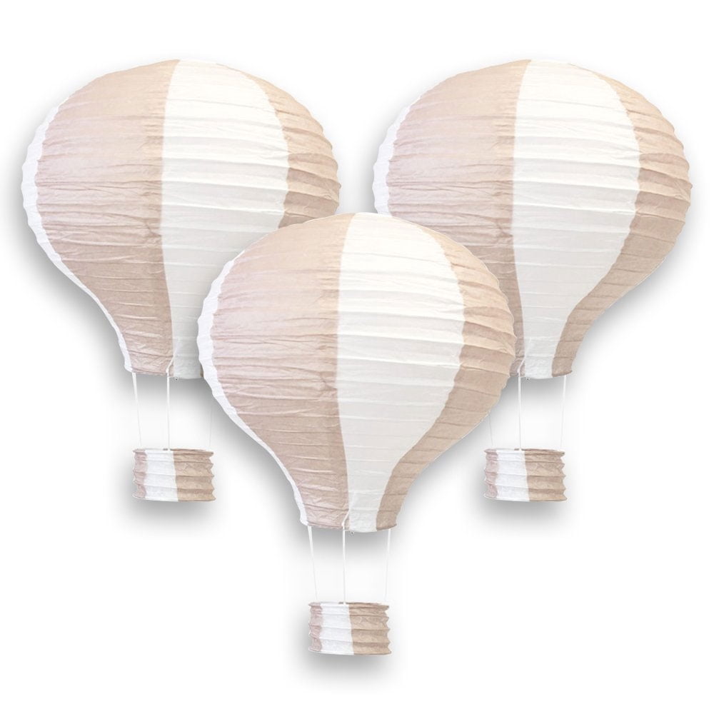Just Artifacts Decorative 16Inch Hot Air Balloon Paper Lanterns (3pcs