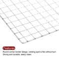 thumbnail image 4 of Uxcell 2 Packs Square BBQ Grill Net 9.1"x15" Galvanized Iron Barbecue Mesh Mat for Baking Charcoal Grilling Roasting, 4 of 5