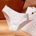 thumbnail image 1 of ZXYOUPING Bragas de algodón para mujer suave confort mediados cintura calzoncillos lisos S-XXL tallas grandes ropa interiorpangjing, 1 of 4