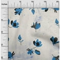 thumbnail image 2 of oneOone Georgette Viscose Medium Blue Fabric Texture & Floral Sewing Material Print Fabric By The Yard 42 Inch Wide, 2 of 4