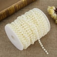 thumbnail image 1 of 25M Pearl Bead Roll Beads Garland String DIY Grinding Pearl Wire Beads, 1 of 8