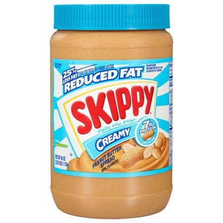 (2 Pack) Skippy Reduced Fat Creamy Peanut Butter, 40
