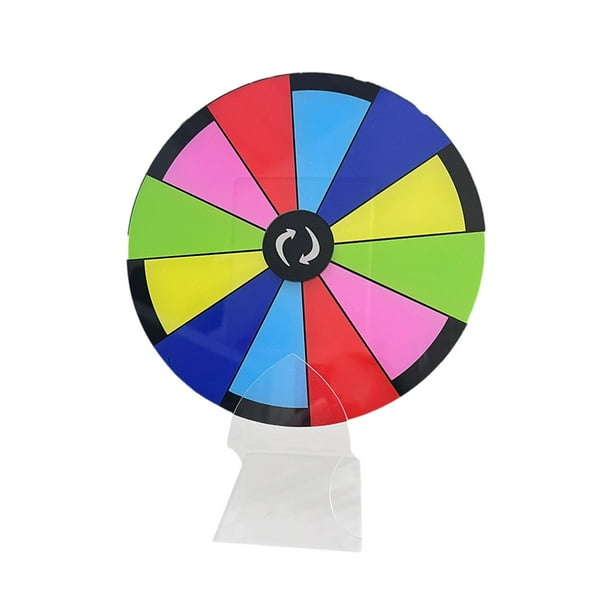 Ruleta giratoria de 8 pulgadas con 12 ranuras, mesa giratoria con , juego de para fiestas, juegos de aprendizaje interactivos,