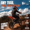 thumbnail image 6 of Kids Mini 39CC Gas Dirt Bike, 4 Stroke Ride on Bike with Off-Road Tire, Shocks, Pull Start,NO Oil Mixed Required, Support Up to 165lbs, 6 of 8