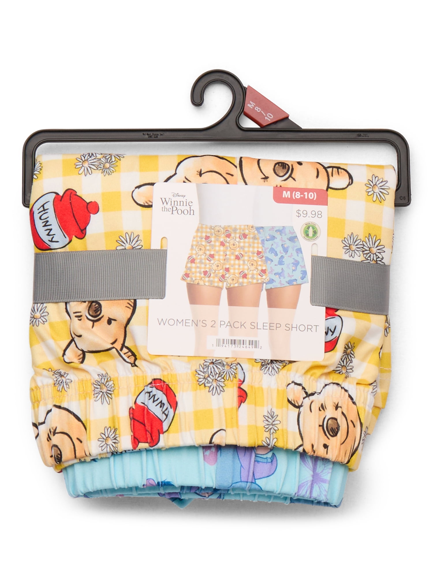 Winnie The Pooh Women's Sleep Shorts, 2-Pack, Sizes XS-3X