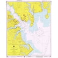 thumbnail image 2 of NOAA Historical Map and Chart Collection 26x32 White Modern Wood Framed Museum Art Print Titled - Nautical Chart - Annapolis Harbor ca. 1975, 2 of 4