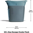 thumbnail image 4 of Hydro Flask 20 L Day Escape Soft Cooler - Reusable Travel Backpack - Insulated - Peppercorn, 4 of 10