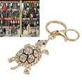 thumbnail image 4 of Lindo Llavero Cadenas Colores Brillantes Accesorio Colgante Regalo Coche Tortuga Metal Dibujos Animados Rhinestone aleación Dulce Llavero Estilo Refinado Llavero Atractivo, 4 of 8