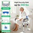 thumbnail image 3 of TNTANTS Shower Chair, Shower Stool for Inside Shower with Removable Armrests & Back, Upgraded Supports up to 350lbs, Adjustable Height Shower Bench for Elderly Disabled, 3 of 12