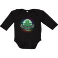 thumbnail image 3 of Inktastic Spaceship Funny Alien Outer Space Boys or Girls Long Sleeve Baby Bodysuit, 3 of 5