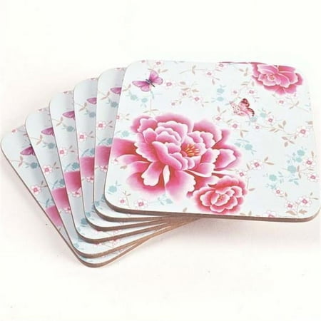 

Hi-Line Gift BD6-R097 Designs General Themes Coasters Peonies