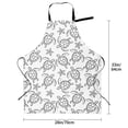 thumbnail image 5 of Uemuo Sea Turtle Pattern Waterproof Apron Adjustable Dishwasher Apron- Apron for Women Men Heavy Duty Work Apron for Dishwashing Chemical Lab, 5 of 9