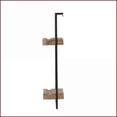 thumbnail image 5 of Industrial 2-Tier Wall Shelf with Plate Grooves, 12x6x27 Inches | Iron | Black Brown, 5 of 9