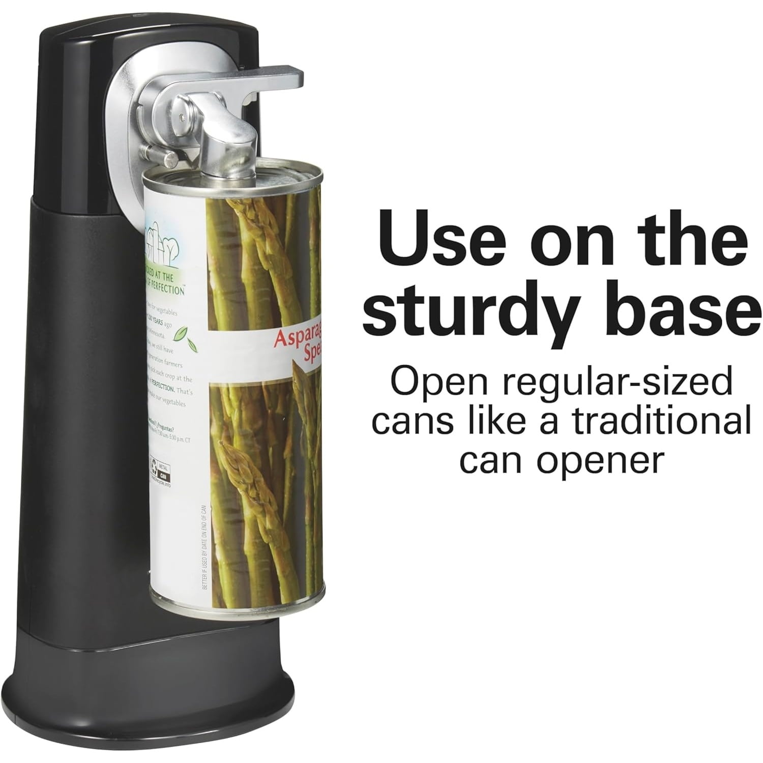 2-in-1 Cordless & Rechargeable Electric, Easily Standard Automatic Can Opener, Easy-Clean, With Removable Walking Cut Head