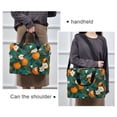 thumbnail image 6 of FORMRS 16" Laptop Bag Carrying Sleeve Case with Handle Travel Shoulder Briefcase, Orange Leaves, 6 of 8