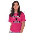 thumbnail image 3 of Texas Cute Cursive TX Souvenir Plus Size Crewneck Graphic Tee Shirt Brisco Brands 2X, 3 of 5