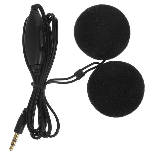 2 auriculares para motocicleta de 3,5 mm. Intercomunicador para casco de motocicleta.