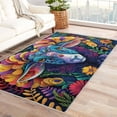 thumbnail image 1 of 6 x 9 Area Rug Goats Rugs, Jungle Theme Carpet for Living Room Bedroom Animal Patterned Indoor Home Decor, Non Slip Soft & Low Pile Large Washable Rug ZJ&665, 1 of 7