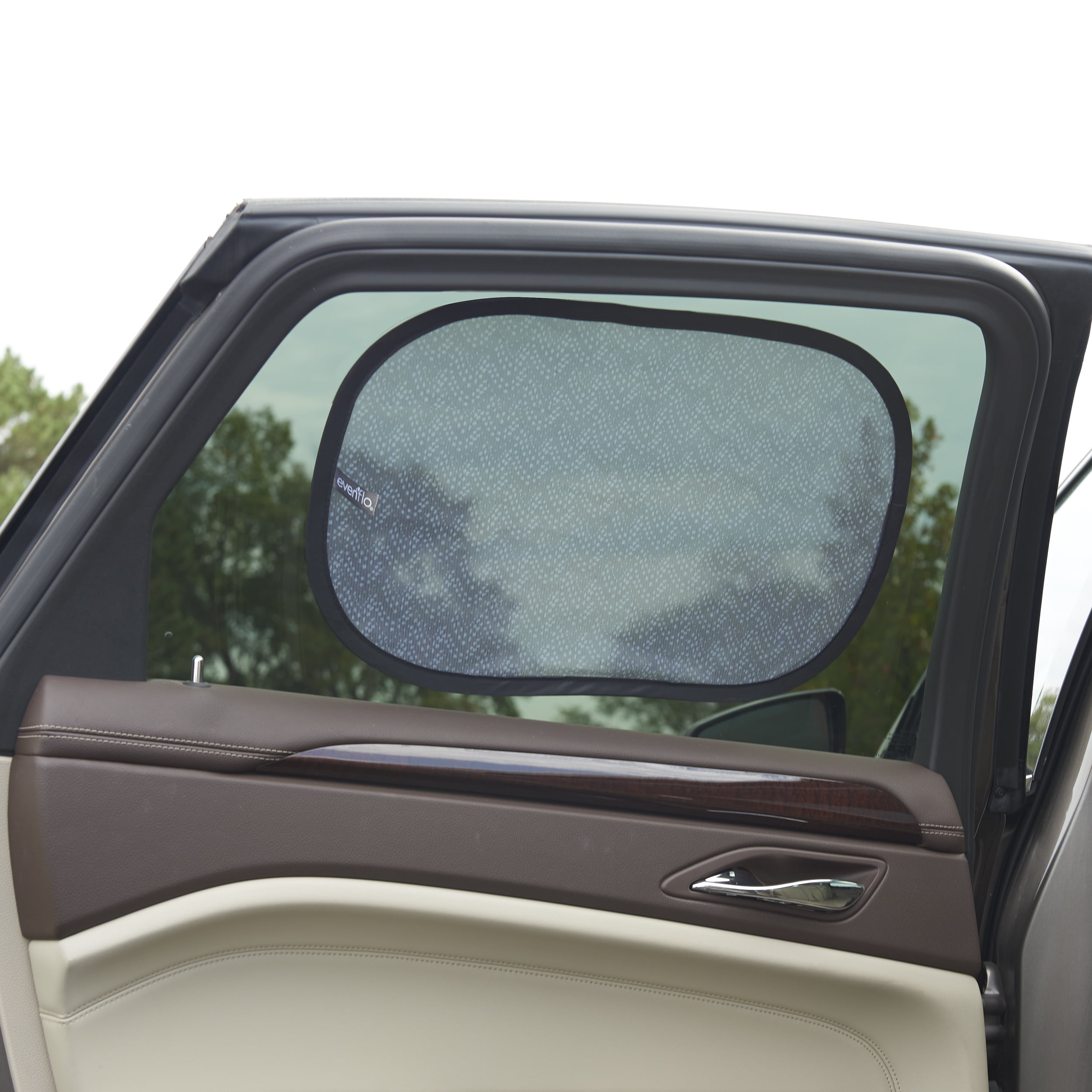 Evenflo Car Window Cling Shades Accessory, Grey Chevron