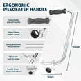 thumbnail image 3 of Heavy-Dutytrimmer Handle Grip, Weed Eater Handle Extension Back Saver, String Trimmers Grip with Shoulder Strap, Ergonomic Weed Eater Attachments Aluminum for Landscaping, Lawn Care, 3 of 7