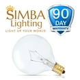 Simba Lighting Aromatic Wax Warmer G16.5 Round Bulb 25W E12 Candelabra