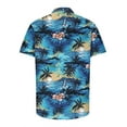 thumbnail image 4 of Stamzod Mens Hawaiian Tropical Shirt Short Sleeve Casual Button down Lapel Summer Beach Shirts Plus Size, 4 of 5