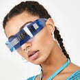 thumbnail image 2 of Gafas de sol futuristas para hombre y mujer, lentes con espejo, lentes láser integradas Fivean unisex, 2 of 2