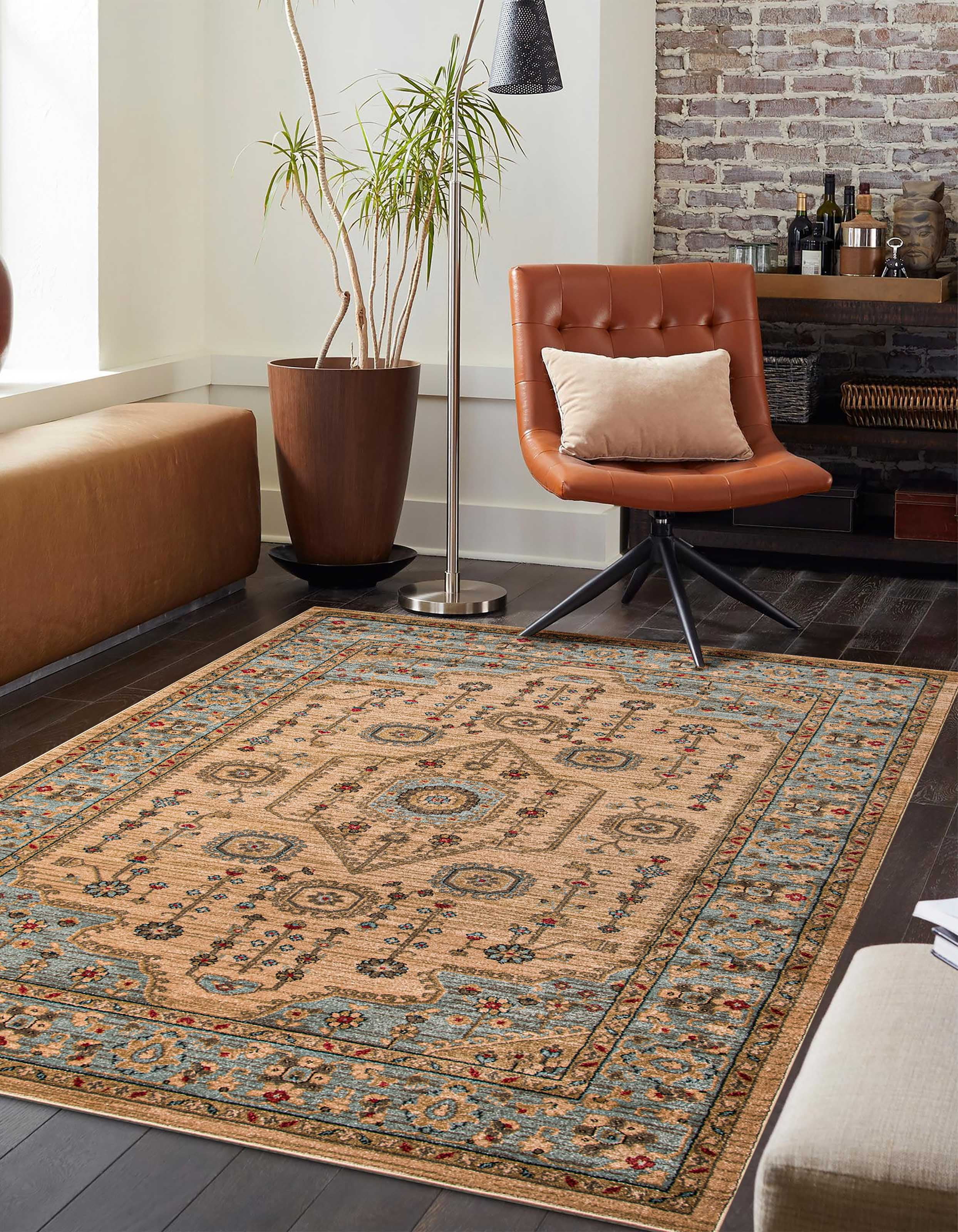 ECARPET Lynda Tapis pour Salon, Chambre, Salle A Manger, Entrée, Couloir et Plus Encore.