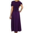 thumbnail image 2 of Sakkas Bridget Renaissance Dress - Purple - 1X/2X, 2 of 6
