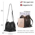thumbnail image 3 of Bolso tipo bombonera Gladdon Leather Black para mujer, 3 of 7