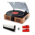 thumbnail image 2 of Kit de Tourne-Disque USB Lecteur de Vinyle LP + Brosse de Nettoyage pour CD/LP + 2 Aiguilles en Céramique à Pointe Saphir, Facile à Installer, 2 of 8