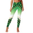 thumbnail image 5 of Hvot&aat Women's St. Patrick's Day Leggings Shamrock Stretchy Tights Yoga Pants Sports Fitness Peach Hip Stretch Pants, 5 of 7