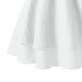 thumbnail image 4 of Likimi Girls Dress Solid Color Bow Knot Sleeveless Girl Dress Summer Sizes 2-3 Years White, 4 of 5