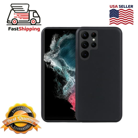 AMZER Ultra Thin TPU Soft Gel Protective Case for Samsung Galaxy S22 Ultra 5G - Black