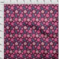 thumbnail image 3 of oneOone Tissu Polyester Lycra Imprimé Artistique Feuilles & Floral BTY 56 Pouces de Large, 3 of 4
