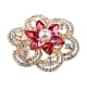 thumbnail image 2 of Broche de Forma flor de material cristal Brillante Accesorios de Moda Elegante Rosa roja, 2 of 8