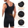 thumbnail image 4 of NonEcho Men Shapewear Tummy Control Full Body Shaper Slimming Bodysuit Plus Size, 4 of 4
