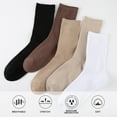thumbnail image 4 of EALLCO 10 Pairs Womens Crew Socks Cotton Casual Socks for Women Lightweight Athletic Running Socks, 4 of 12