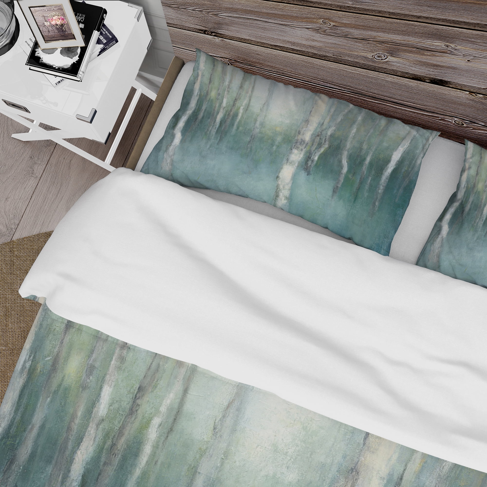 Designart 'Green Forest Dream' Cottage Duvet Cover Set
