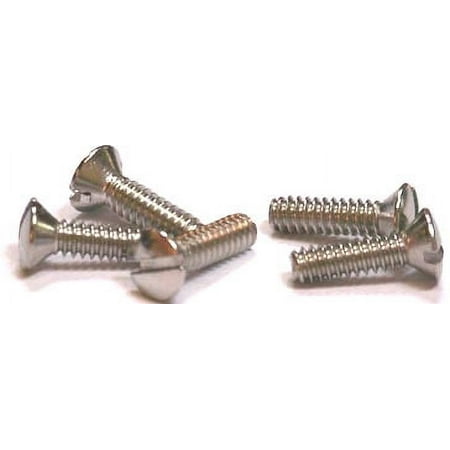 

8-32 x 7/16 Machine Screws / Slotted / Oval / 18-8 Stainless Steel - 5000 Piece Carton
